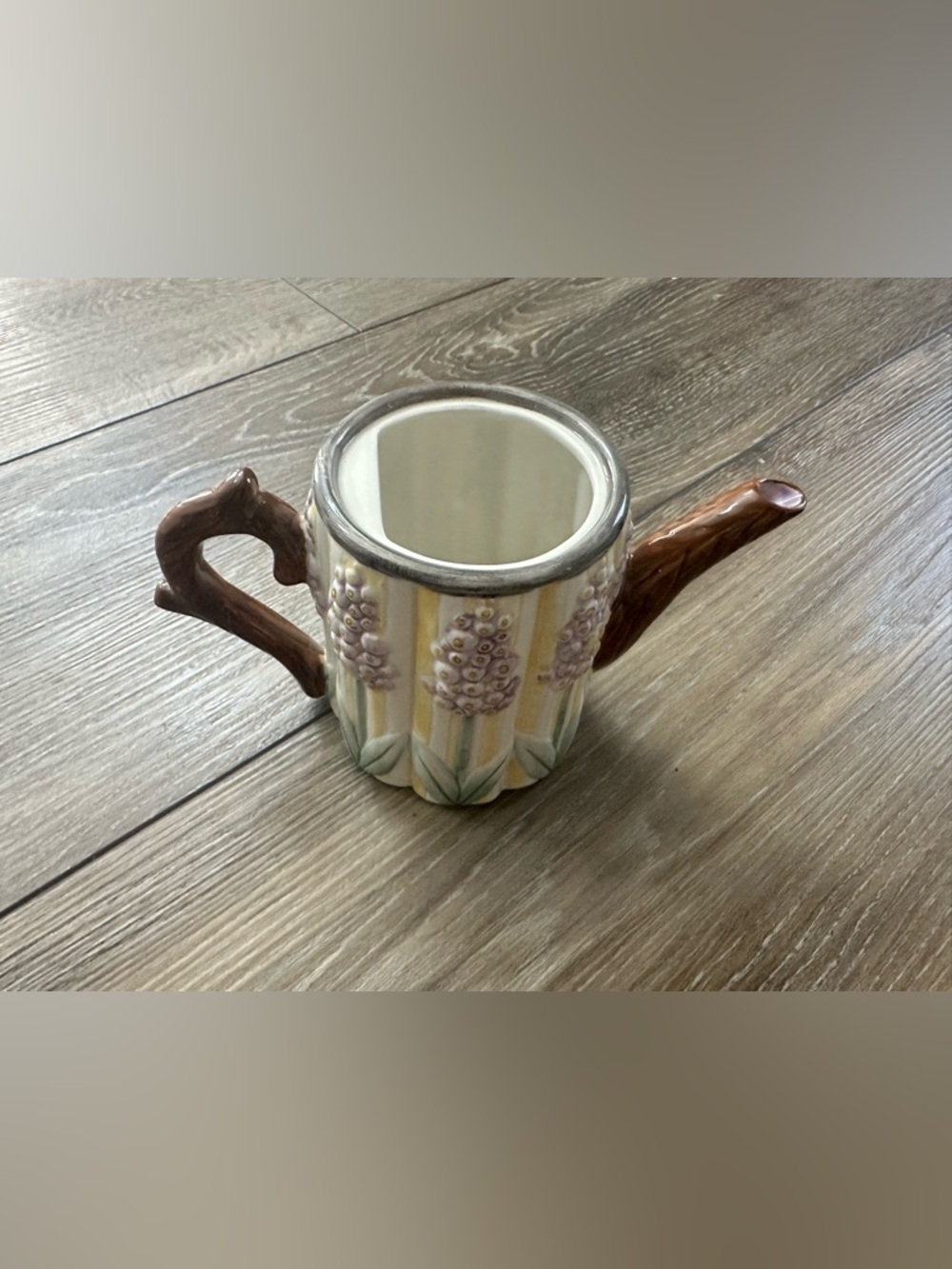 🌞Sale 3 for $15 SAKURA vintage ceramic Teapot by DEBBIE MUMM
